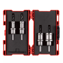 COFFRET 4 SCIES CLOCHES TCT ACIER/INOX MILWAUKEE Ø16/20/25/32